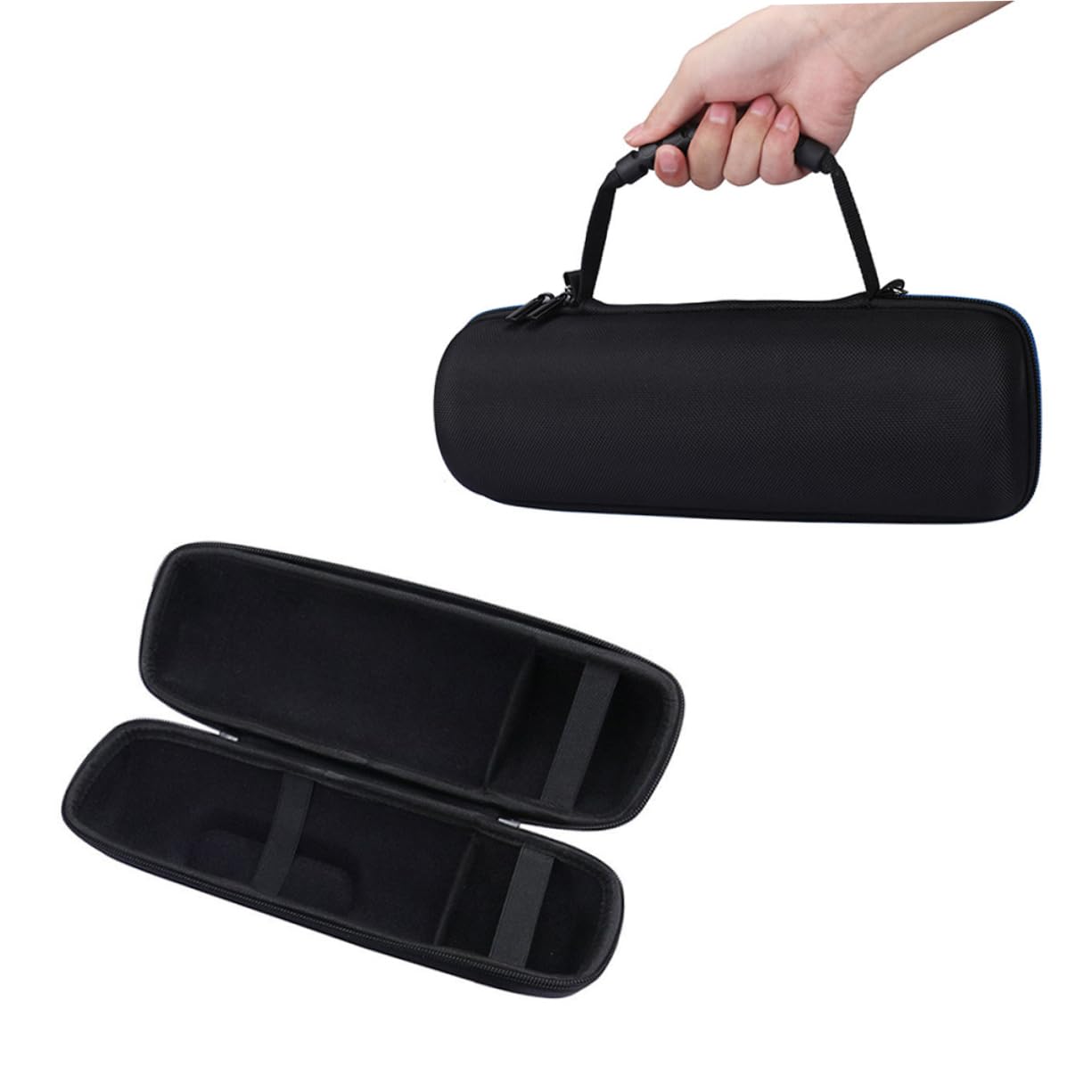 Holibanna Charge3 Compatible Eva Speaker Storage Bag Travel Carrying Case with Shoulder Band Scratch Splash Proof for Electronics