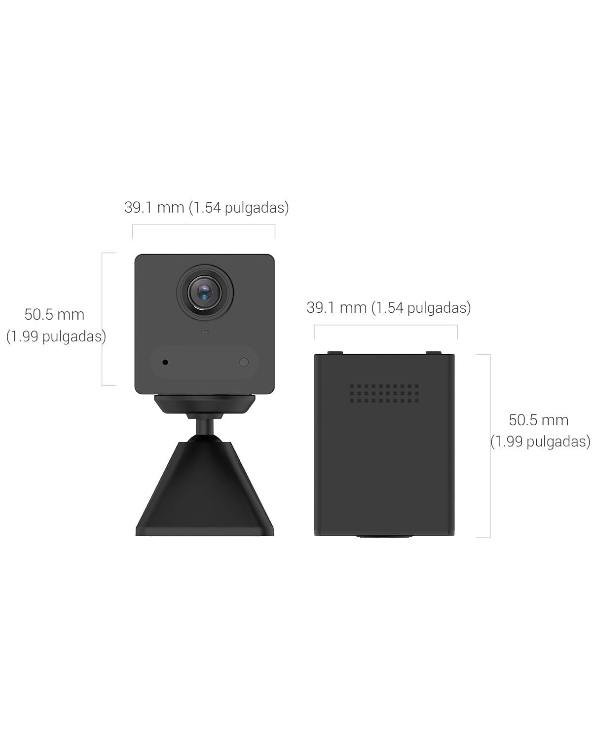 EZVIZ Camara Vigilancia WiFi Interior sin Cables, 1080P Cámara Batería 2000 mAh, Detección de Movimiento Humano PIR, Visión Nocturna Infrarroja, Audio de 2 Vias,Soporta Tarjeta SD hasta 512GB,CB2