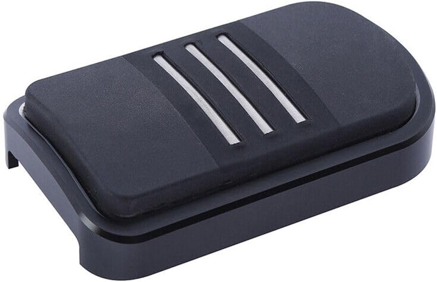 Black Brake Pedal Aluminum 4.41'' X 2.67''-Size BBPFFHTRG12S12198020231