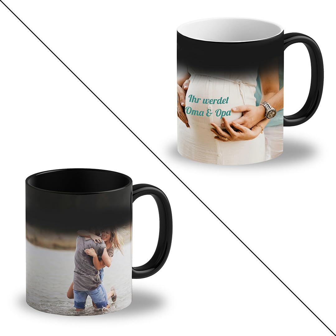 Personalizza la tua tazza che cambia colore dal design, tazza magica con foto, regalo per papà, mamma, bambini, tazza regalo a sorpresa di compleanno  15