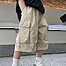 Boy's Baggy Cargo Shorts Loose Elastic Waist Pull On Flap Pockets Summer Outdoor Camping Hiking Shorts for Girls 5-16 Years