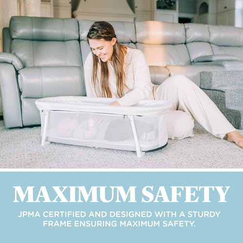 Baby Delight Snuggle Nest Bassinet, Portable Baby Bed, for Infants 0 – 5 Months, Driftwood Grey - Image 6