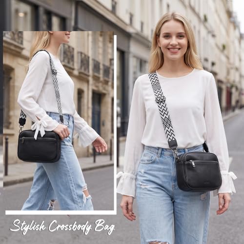 Image of TANTOMI Small Crossbody Bag for Women, Vegan Leather Handbags Shoulder Bag for Travel, Cross Body Purse with Adjustable Strap