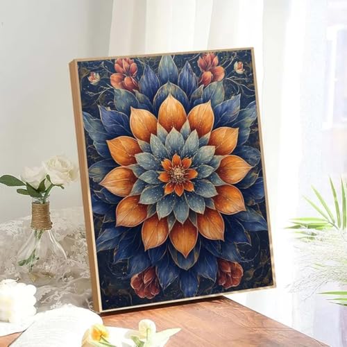 Peinture diamant fleur de thé 70x95cm pour adulte et enfant - 3