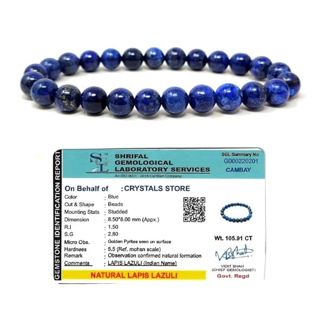 See full amazon price history chart for Orgonite Shop Lapis Lazuli Bracelet Genuine Gemstone Beaded Jewelry for Inner Wisdom and Serenity - Certified Crystal Healing Jewelry for Men and Women Orgonite Shop Lapis Lazuli Bracelet Genuine Gemstone Beaded Jewelry for Inner Wisdom and Serenity - Certified Crystal Healing Jewelry for Men and Women (B07WH6ZLRG) Amazon Price History, Amazon Price Tracker