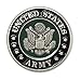 Indiana Metal Craft US ARMY Seal Struck Nickel Silver Enamel Lapel Pin MADE IN USA (0.75 inches)