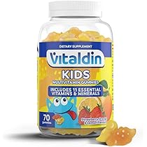 VITALDIN Multivitaminico Kids Gummies – Integratore con 11 Vitamine e Minerali – 70 Caramelle Gommose, gusto Frutti Assortiti