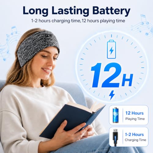 Sleep Headphones Bluetooth Headband Ultra-Thin Speakers for Sleep 2-Pack - image 6
