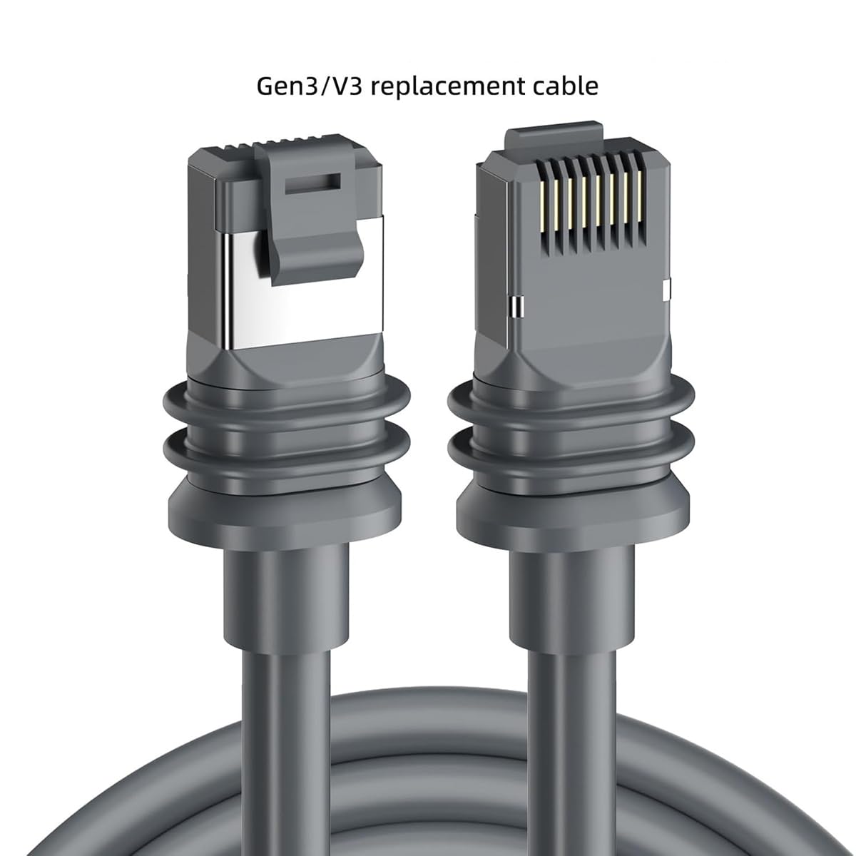 Câble de rechange pour système satellite Star Gen3 V3, compatible avec le plat rectangulaire Link V3, prise 8P8C, câble de brassage extérieur en cuivre pur (390 cm)
