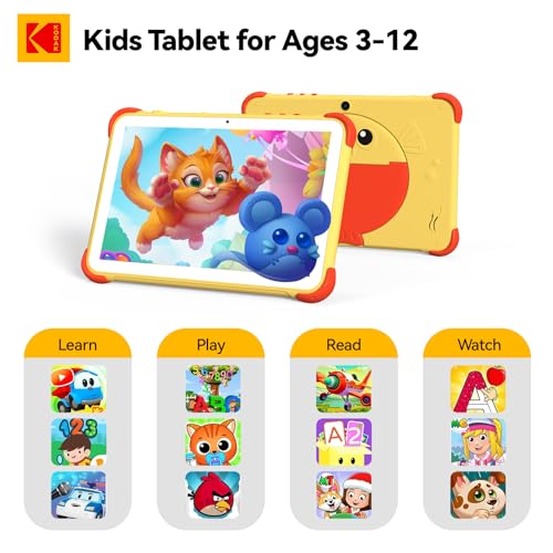 KODAK 10.1 Inch Android 15 Kids Tablet, 12GB RAM+64GB ROM(1TB Expand) Tablet for Kids, 6000mAh Battery, Parental Control, Goodeye Protection, 5G WiFi, Type-C - image 6