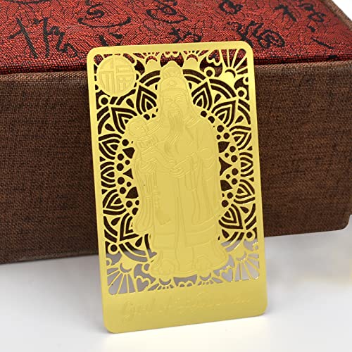 Fuk Gods Gold Card to Attract Health, Wealth and Happiness Amulet Card2