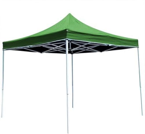 Carpa plegable desplegable de 10 x 10 pies con bolsa de transporte (verde)