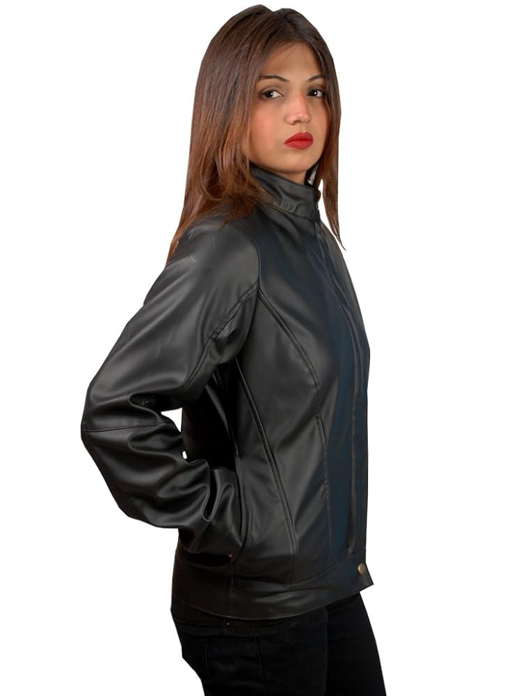GEN1LEATHERS WW Gal Gadot Real Leather BLack Jacket (Black