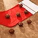 30 Pieces Christmas Rustic Bells Metal Sleigh Rusty Bells Primitive Look Bells Star Cutouts for Holiday Craft Home Decoration