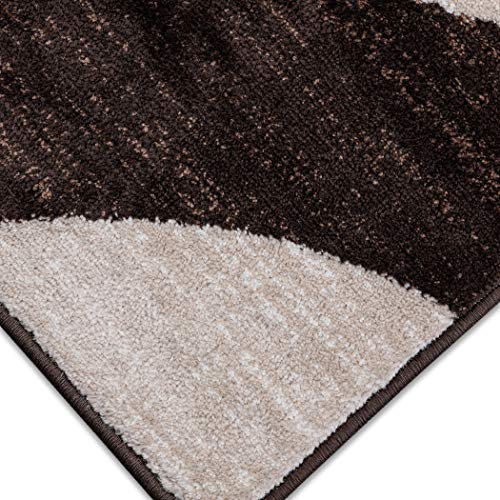 Rugs City Area Rug Living Room Bedroom Brown Modern Medium Pile Wave Carpet Hallway Runner Soft Thick Pile Floor Rugs (BROWN, 160 X 230 CM) - Cosy Home Interiors Rugs City Area Rug Living Room Bedroom Brown Modern Medium Pile Wave Carpet Hallway Runner Soft Thick Pile Floor Rugs (BROWN, 160 X 230 CM) - Image 3