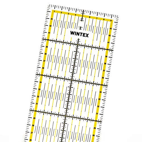 Universal-Lineal 10 cm x 45 cm, transparent, 2-farbiger Druck mit cm-Raster und Winkelanzeige in 30°/45°/60°- Rollschneider-Lineal,