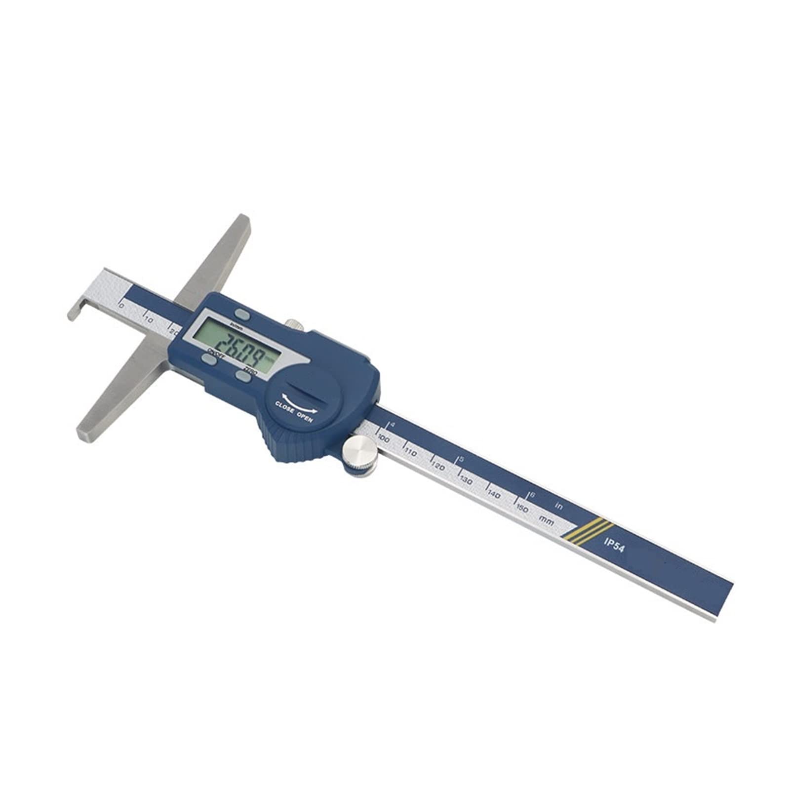 Calibrador Vernier Digital De Un Solo Gancho De 0-150/200/300 Mm, Calibrador Electrónico De Profundidad De Acero Inoxidable,0-150mm
