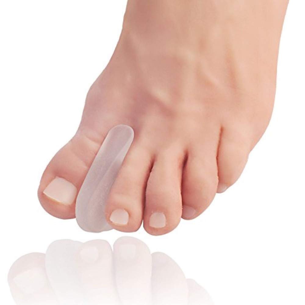 Pedimendtm 4 paia per dita per sovrapposizione Big Toes | silicone gel toe separatore | offre spazio tra ° e 2 ° | punta per alluce valgo Ballet Toes