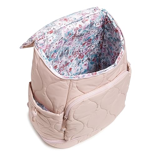 Vera Bradley Women's Featherweight Commuter Backpack Travel Bag, Rose Quartz, One Size2