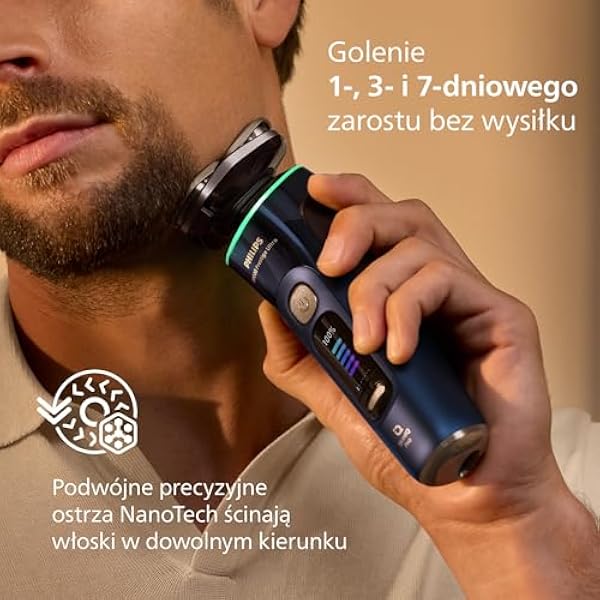 Philips Shaver i9000 Prestige Ultra электрическая сухая и влажная бритва с технологией Skin IQ Pro тройная система Lift Cut вращающиеся на 360º лезвия 5 режимов бритья модель XP9401 38