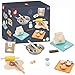 Janod - My Bakery - Pretend Play Kitchen and Dollâ€™s Tea Set Toy - 19 Wooden and Felt Pieces Included - Water-Based Paints - 3 Years + J06618