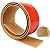 Floor Transition Strip 2" Self Adhesive Flat Vinyl Flooring Transitions Strip with Strong Backing Wood Grain 5cm, 3.28FT, Brown Wood Grain