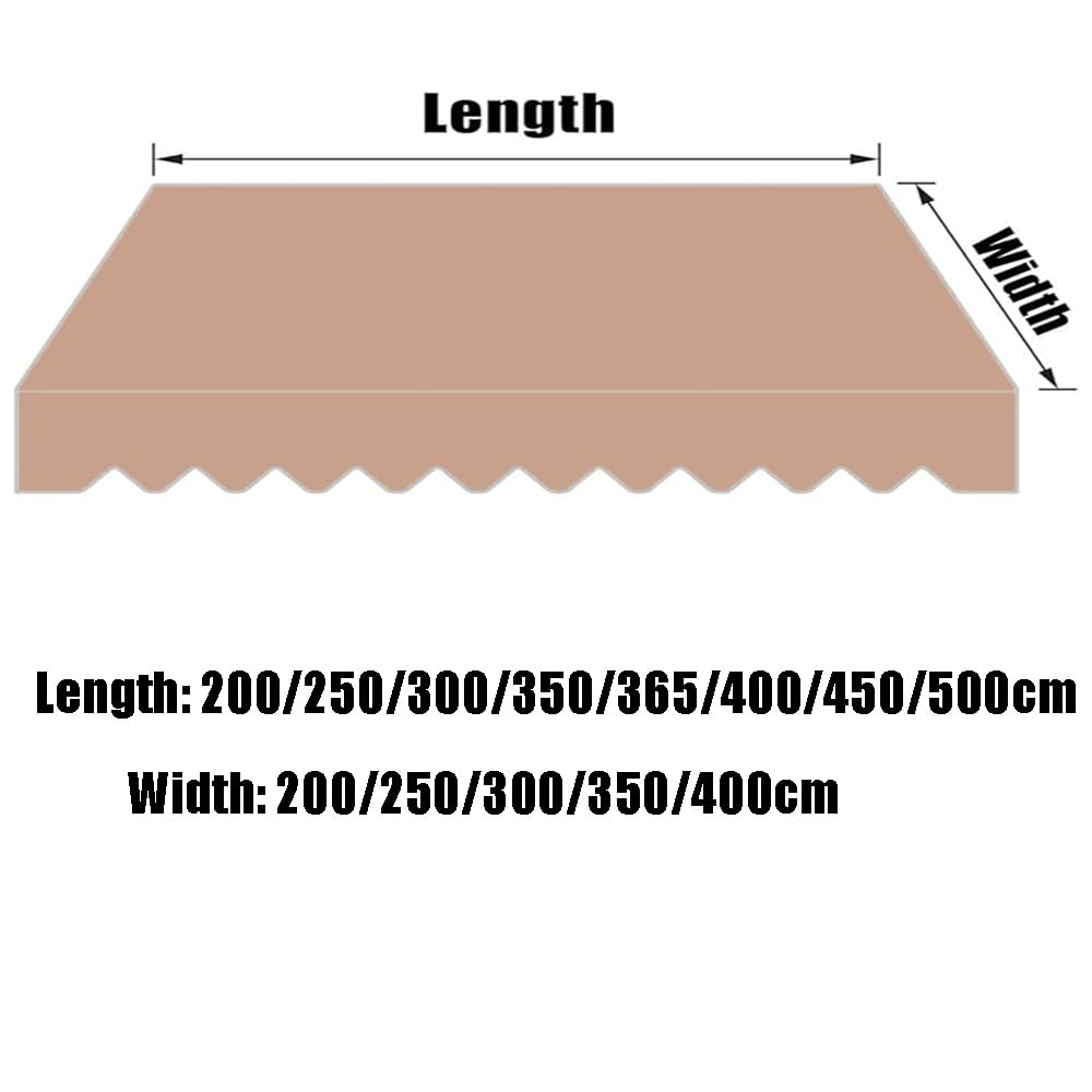 Wysuwany zamiennik tkaniny markizy – 3,5 m, 3,0 m, 4 m, 4,9 m, osłona przeciwsłoneczna na patio, ciemnoniebieskie płótno (200 x 200 cm)