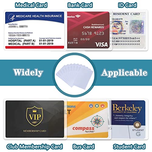 New Medicare Card Holder Protector Sleeves, Clear Medical Card Protectors 12Mil Business Card Sleeve Medicare Credit Card Holder for New Medicare Card, Business Card, Social Security Card - 10 Pack