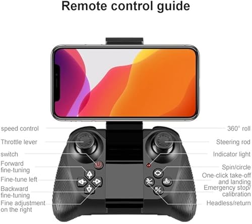 Miniatura 5 de - 2 en 1 2.4G RC Drone Air-Ground Flying Car 4K HD Cámara Dron Quadcopter con luz nocturna LED Juguetes para helicópteros (Color  Naranja Tamaño