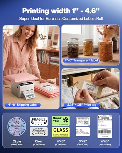 Phomemo Bluetooth Shipping Label Printer 4x6 with Scale - image 8