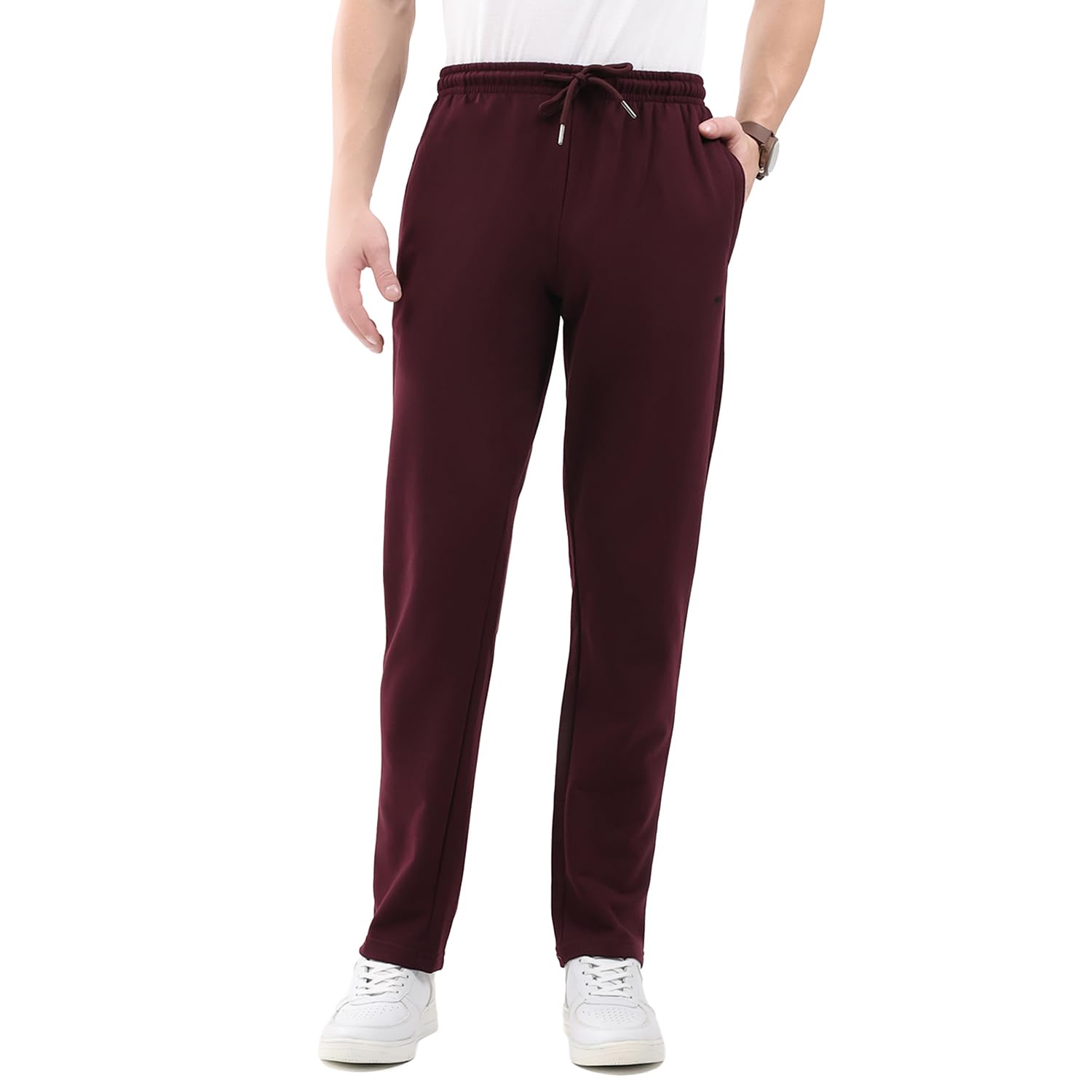 Men's Regular Fit Solid Track Pants | Drawstring Closure | Side Pocket Sports Lower | Comfortable & Stylish Lower for Men's-image-28