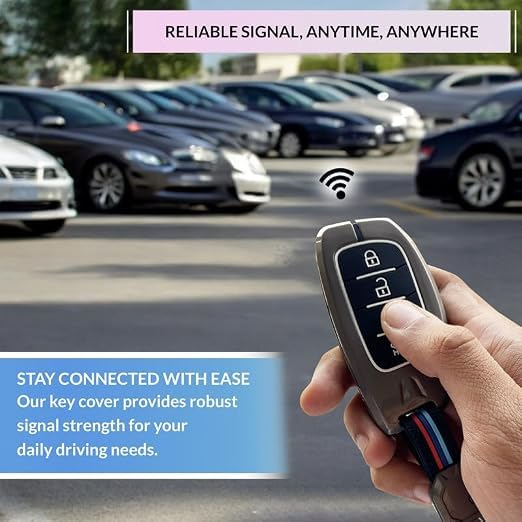 Image of NEODRIFT 'KeyShield' Car Key Cover for Hyundai i20 Active (Shape 1, 04 Buttons) (Durable, Stylish and 360 Protection)