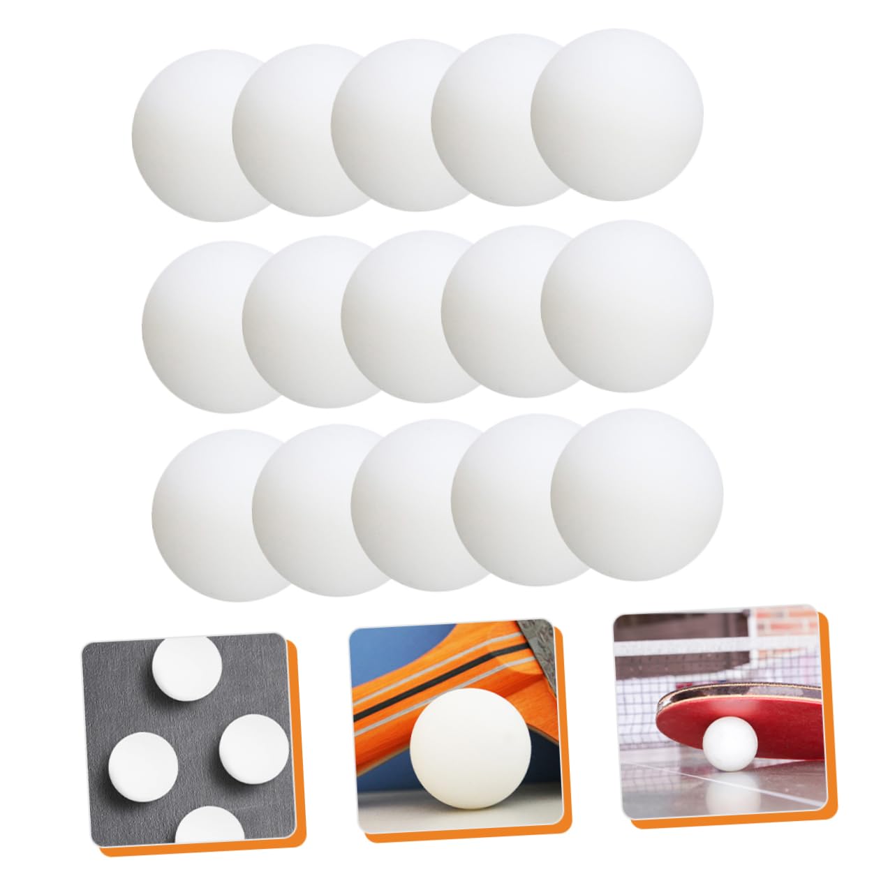 TOYANDONA Balones de Ping Pong de Entrenamiento 100 Piezas PVC Blanco