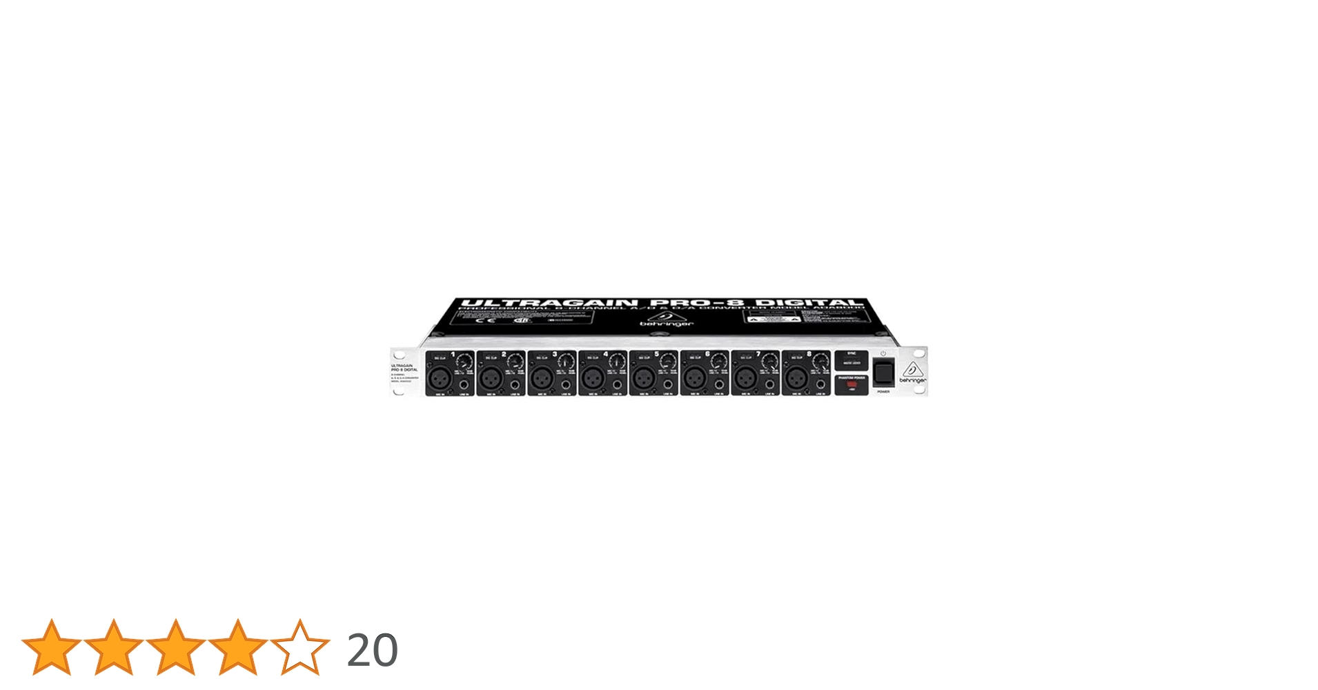BEHRINGER ベリンガー ADA8000 AD/DA コンバータ 8ch BEHRINGER ベリンガー ADA8000 AD/DA コンバータ 8ch