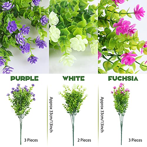 Fiori Artificiali, 8 Pezzi Fiori Finti per Interni...