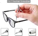 Eyeglass Repair Kit,5-in-1 Multifunctional Small Screwdriver(T6 Torx, T5, 1.5, -2.0, star0.8) & 3-in-1 Mini Keychain Screwdriver Kit for Cellphone, Glasses, Electronics, Watch, Laptop, Jewelry