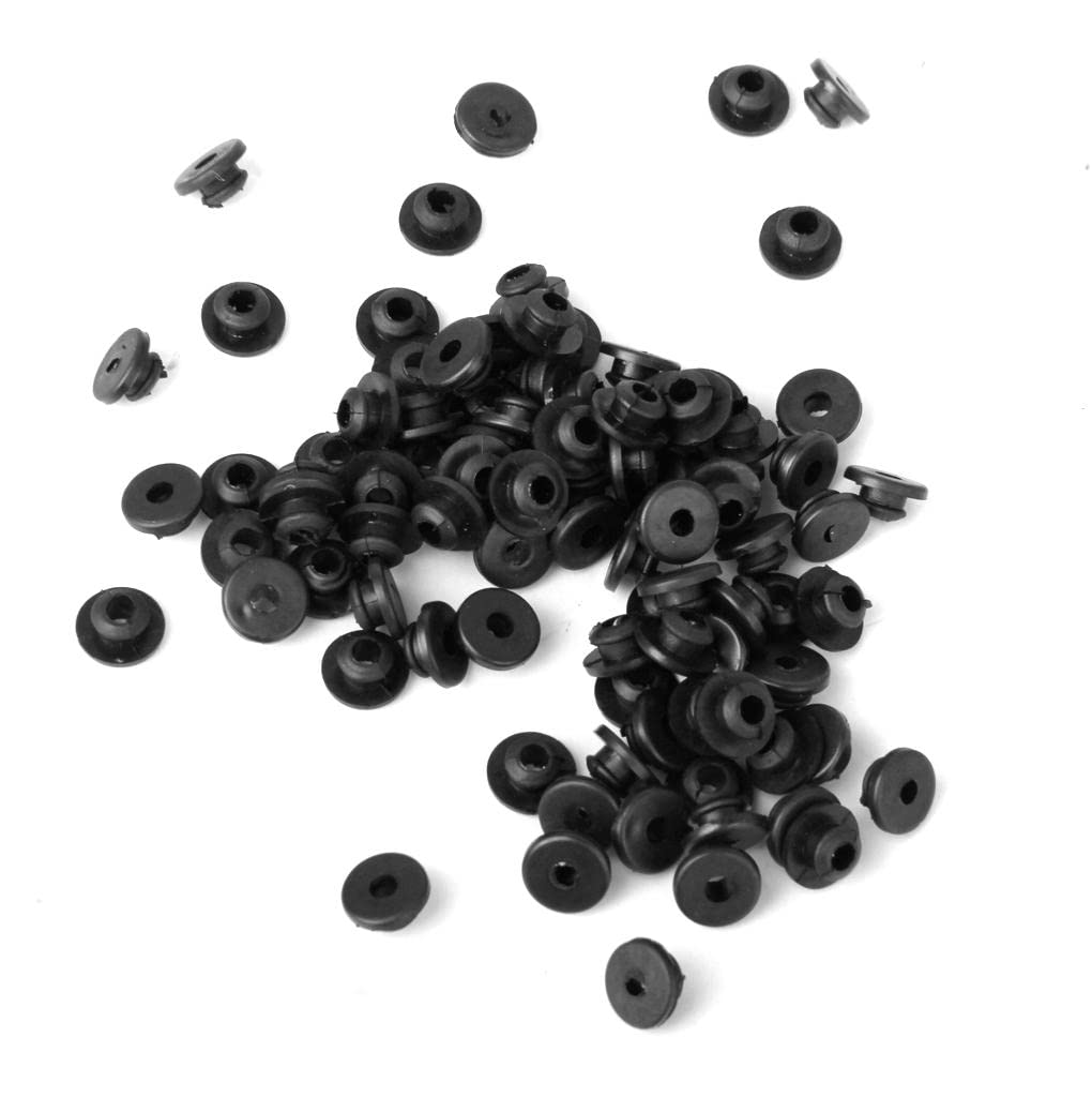 JAZZY PEARLS 100pcs Tattoo Rubber Nipples - Black-image-32