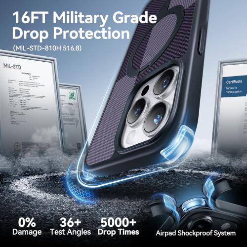 Image of CASEKOO Ultra-Magnetic Stand for iPhone 14 Pro Max Case, Iris Purple