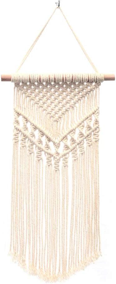 Minghui Macrame Wall Hanging Tapestry Decor Woven Wall Art Macrame Boho Home Wall Indoor Apartment Bedroom Decoration