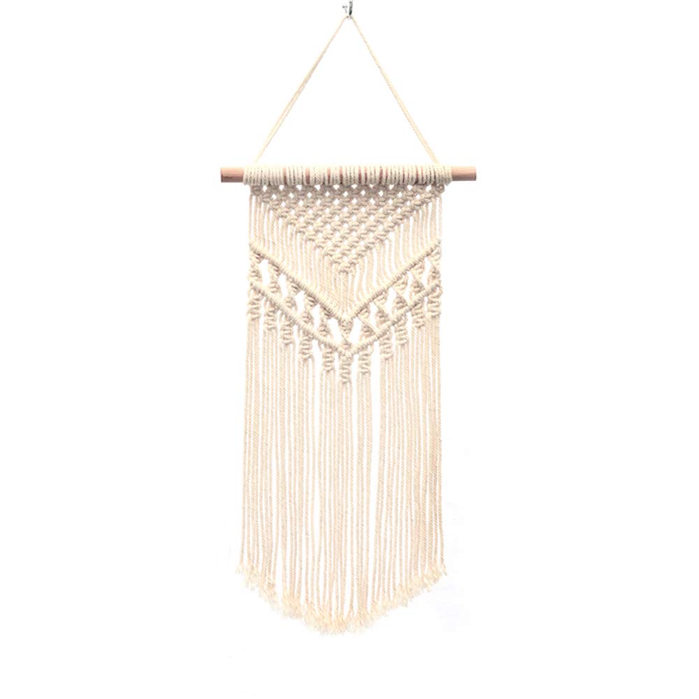 Minghui Macrame Wall Hanging Tapestry Decor Woven Wall Art Macrame Boho Home Wall Indoor Apartment Bedroom Decoration