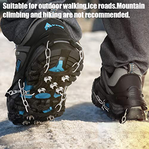 Energeticsky Ice Cleats Spikes Crampons And Tread For Snow & Ice,The Only Innovative Design On Amazon,Attaches Over Shoes/Boots For Everyday Safety In Winter,Outdoor,Slippery Terrain. #TOP1