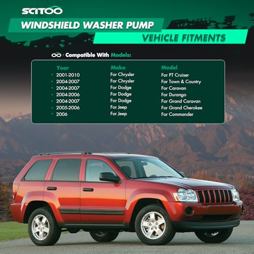Image of SCITOO Front Rear Replacement fit for 2001-2010 For Chrysler Pt Cruiser 2004-2007 For Dodge Caravan 2006 For Jeep Commander 2005-2006 For Jeep Grand For Cherokee Windshield