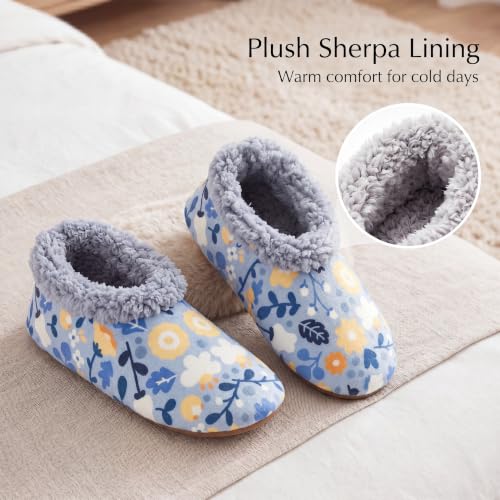 Image of The Metluks Womens Slippers Indoor Soft Sole Slipper Socks | Fuzzy sherpa lining, warm winter comfort, non slip grippers, flexible feel, washable, cozy home wear