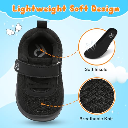 relxfeet Toddler Boys Girls Shoes Wide Toe Box Barefoot Sneakers Fashion Lightweight Breathable Tennis Walking Shoes4