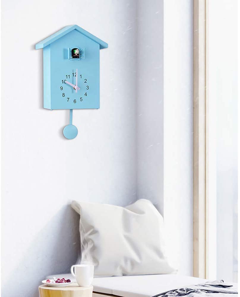 Horloge à coucou moderne à suspendre, motif oiseau, horloge murale pour salon, chambre d'enfant, cuisine, bureau