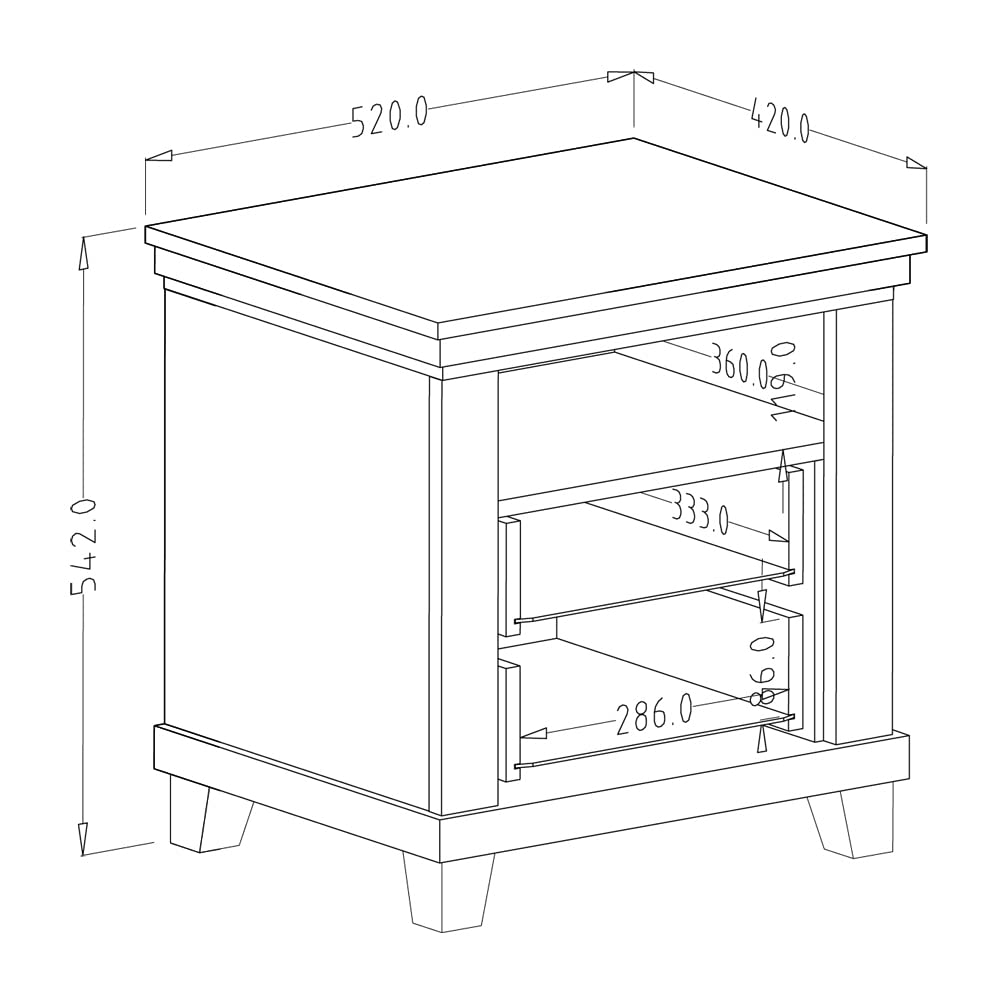 Lomadox Schlafzimmer Komplett Set Landhaus grün Eiche Doppelbett Bettgestell Liegefläche 180 x 200 cm Kleiderschrank Spiegeltüren Nachttisch Nachtschrank