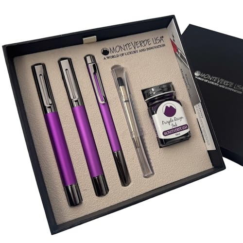 Monteverde Ritma 3+2 Piece Gift Set, Purple - Includes...