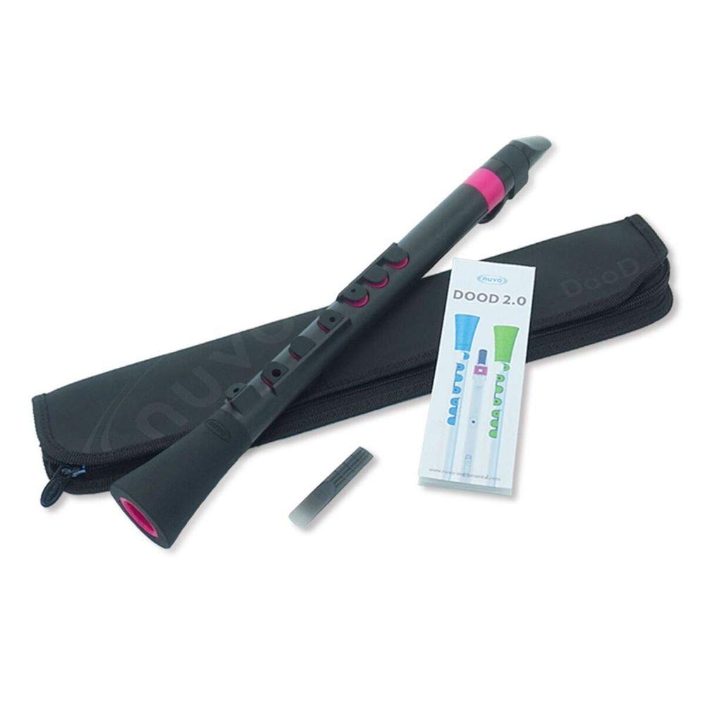 Nuvo Nubo Plastic Wind Instrument Completely Waterproof DooD, black/pink (N430DBPK)