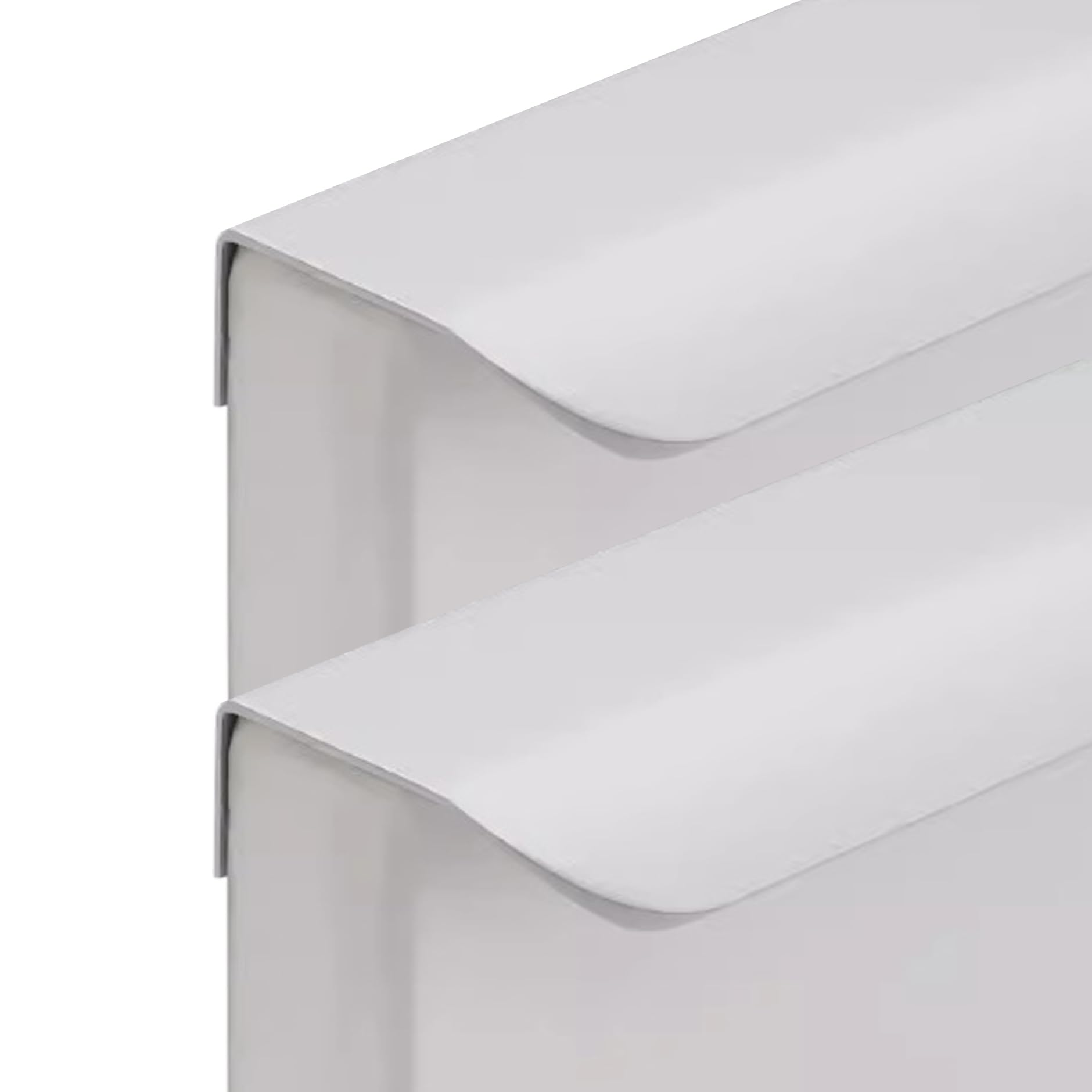 Poignée invisible pour éviter les chocs, poignées placard cuisine en aluminium blanc 500mm