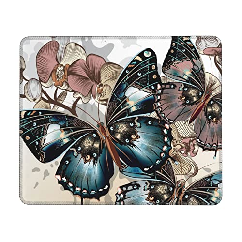 Tapis de souris papillons lavable pour protéger votre bureau des liquides